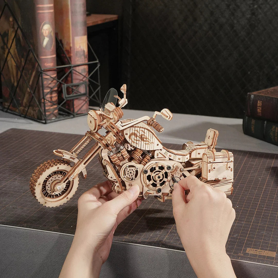 Puzzel 3D Cruiser-type motorfiets-4