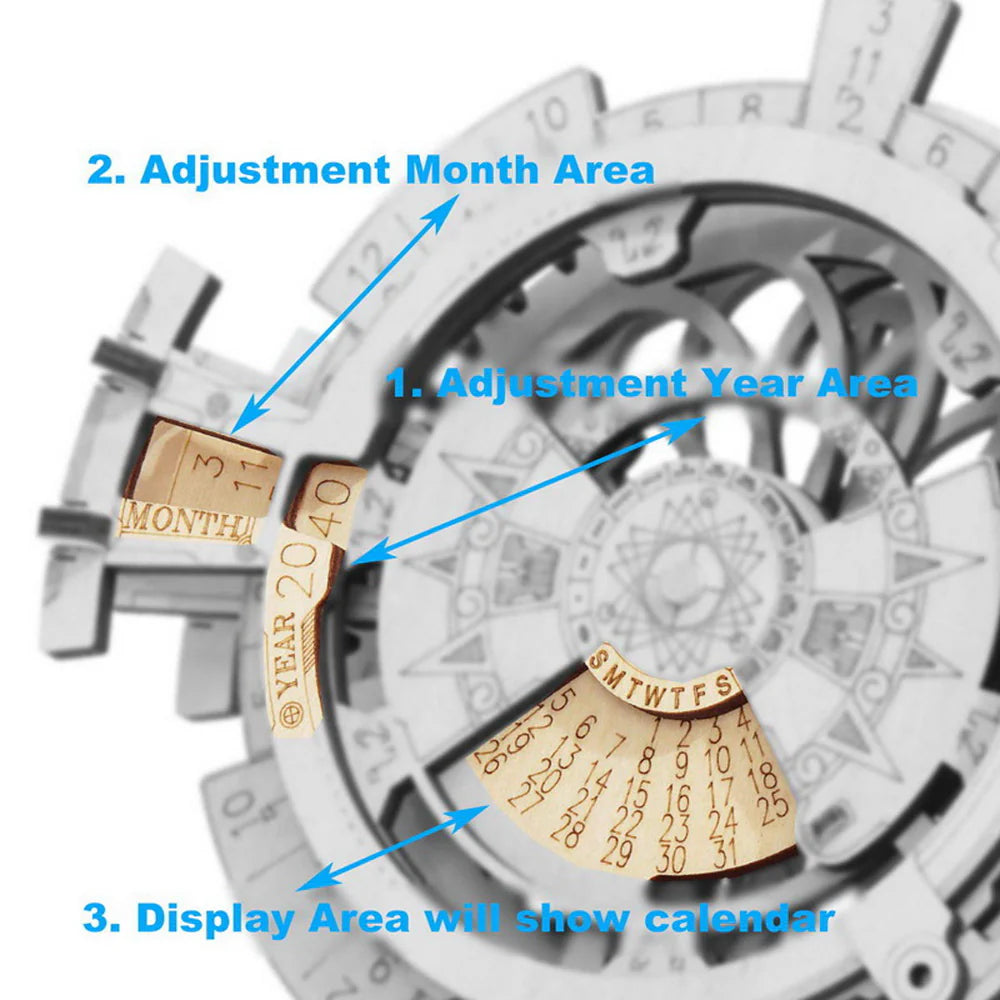 Puzzel 3D Eeuwigdurende kalender-9