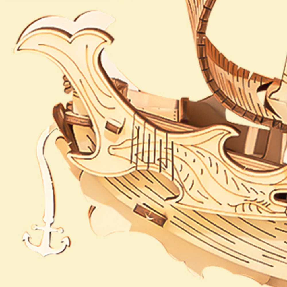 Puzzel 3D Japans Diplomatiek Schip-4