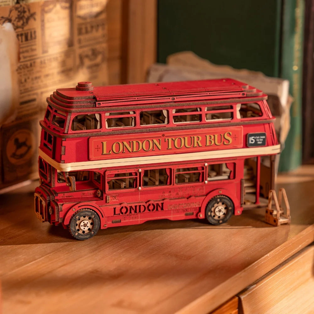 Puzzel 3D Londen Toeristenbus-3