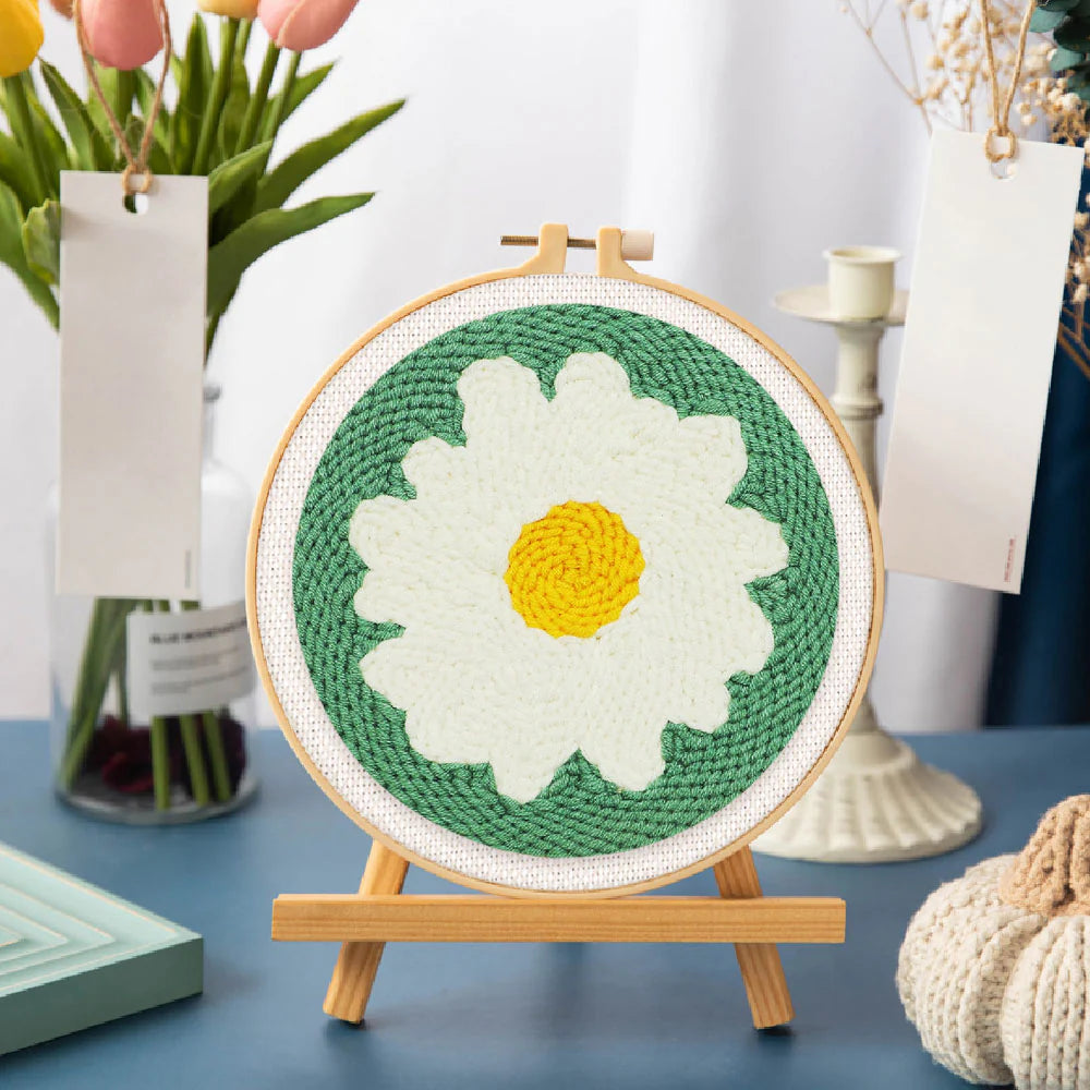 Punchnaald Marguerite blanche