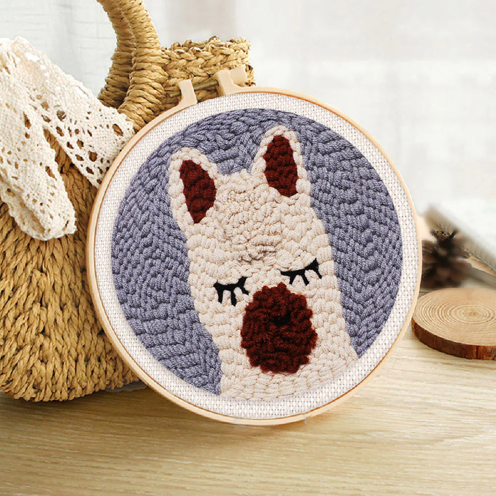 Punch Needle Petit Lama