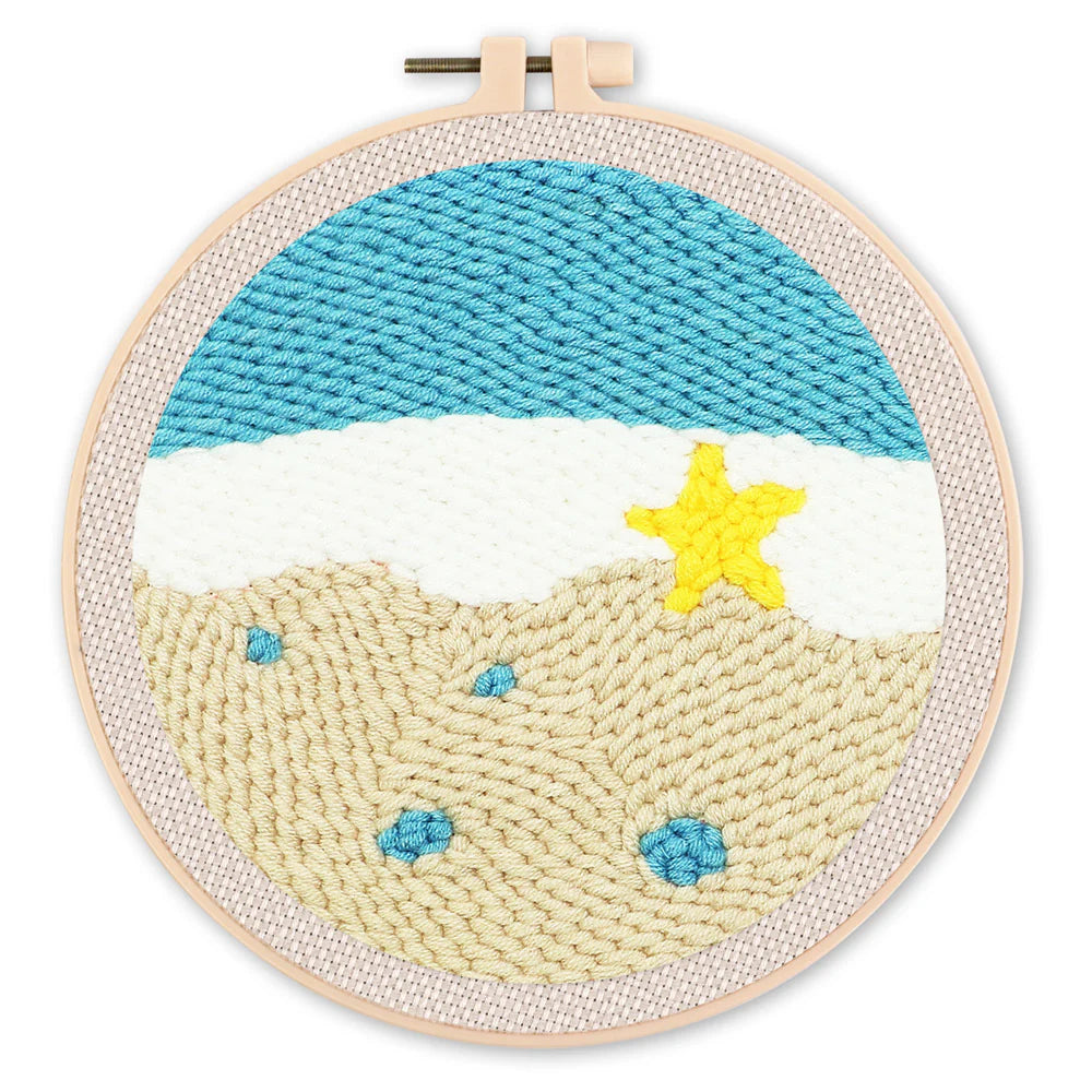 Punch Needle-sterren en lucht