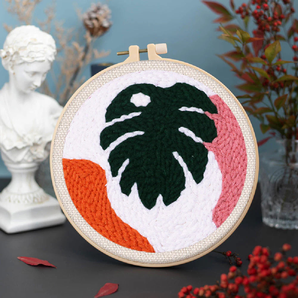 Punchnaald groot groen blad