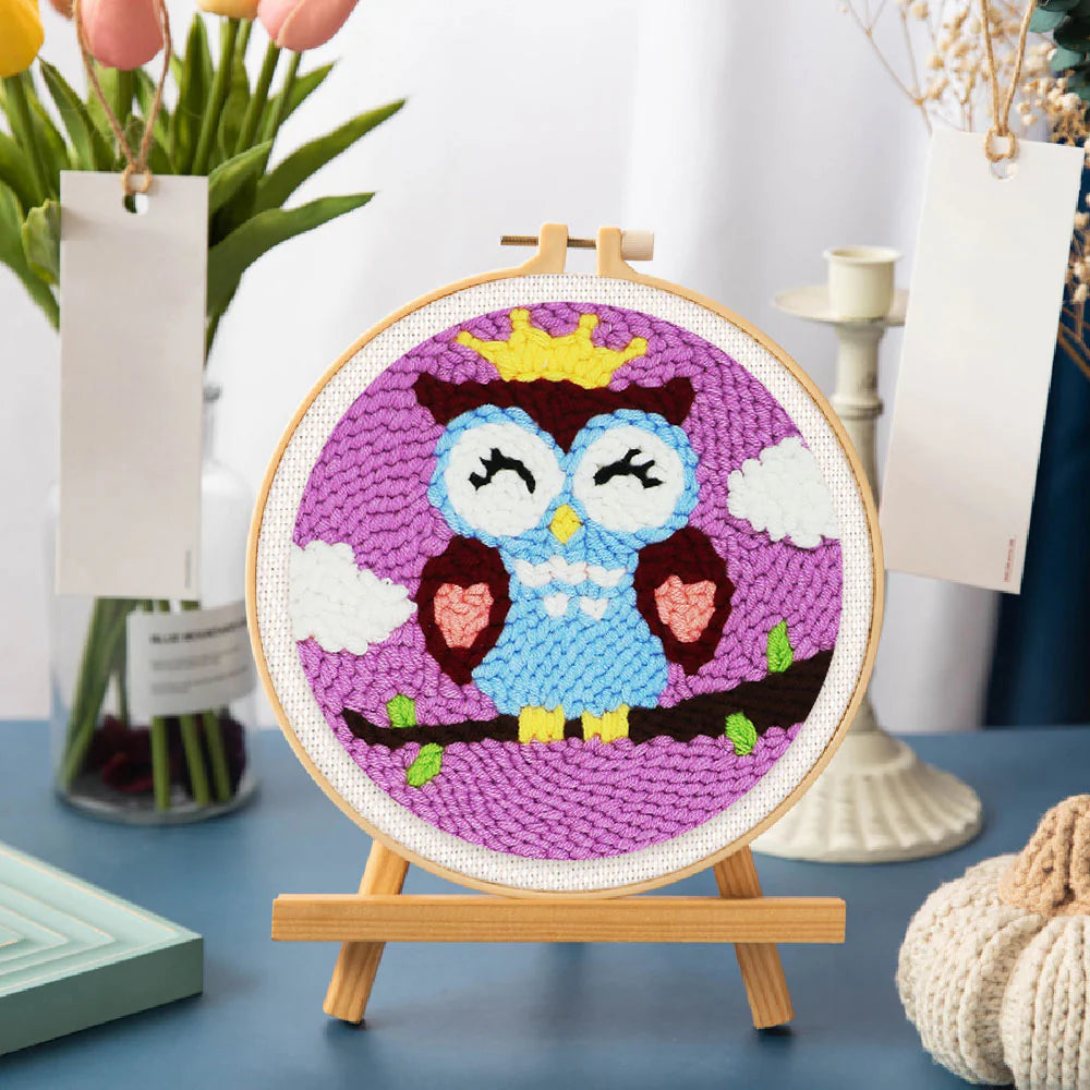 Punch Needle Slapende Uil