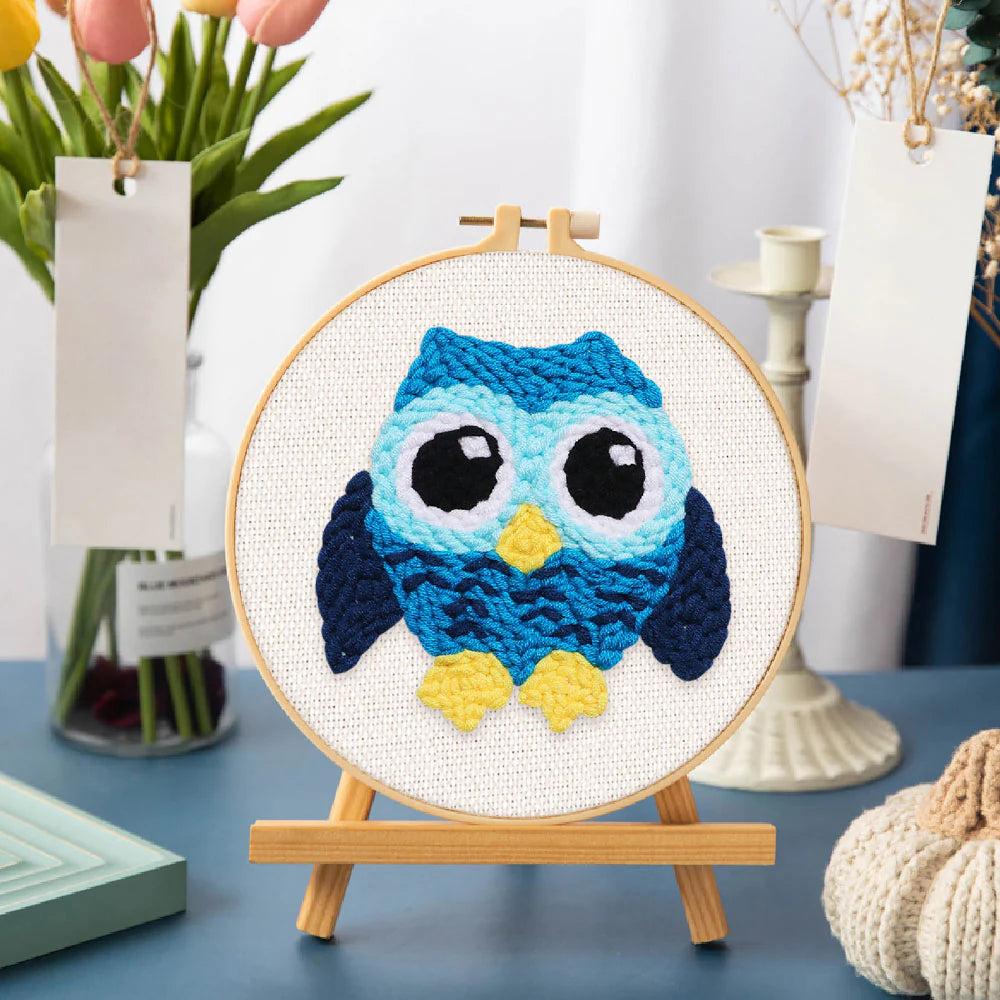 Punchnaald Blauwe Uil