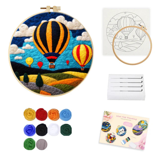 Kit Naaldvilten &#8211; Ballonnen boven een veld-2