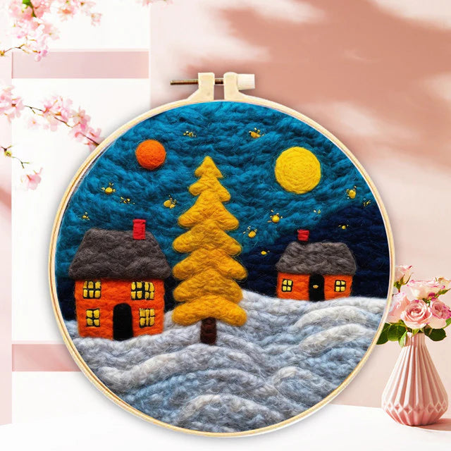 Kit Naaldvilten &#8211; Gele boom in de winter
