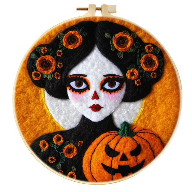 Kit Naaldvilten &#8211; Halloween Meisje Zonnebloem