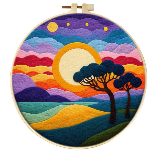 Kit Naaldvilten &#8211; Kleurrijke zonsondergang