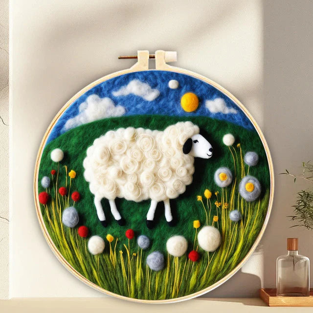 Kit Naaldvilten &#8211; Schaap met Paardenbloem-1