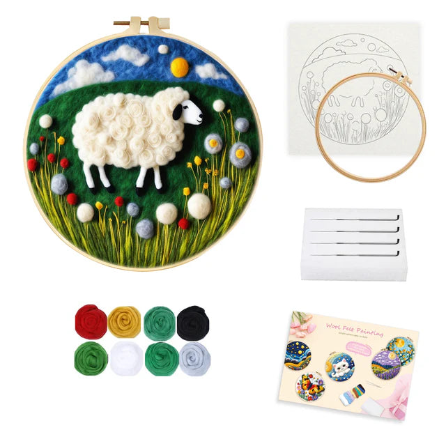 Kit Naaldvilten &#8211; Schaap met Paardenbloem-2