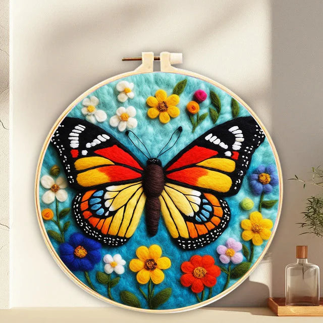 Kit Naaldvilten &#8211; Vlinder op de Bloemen