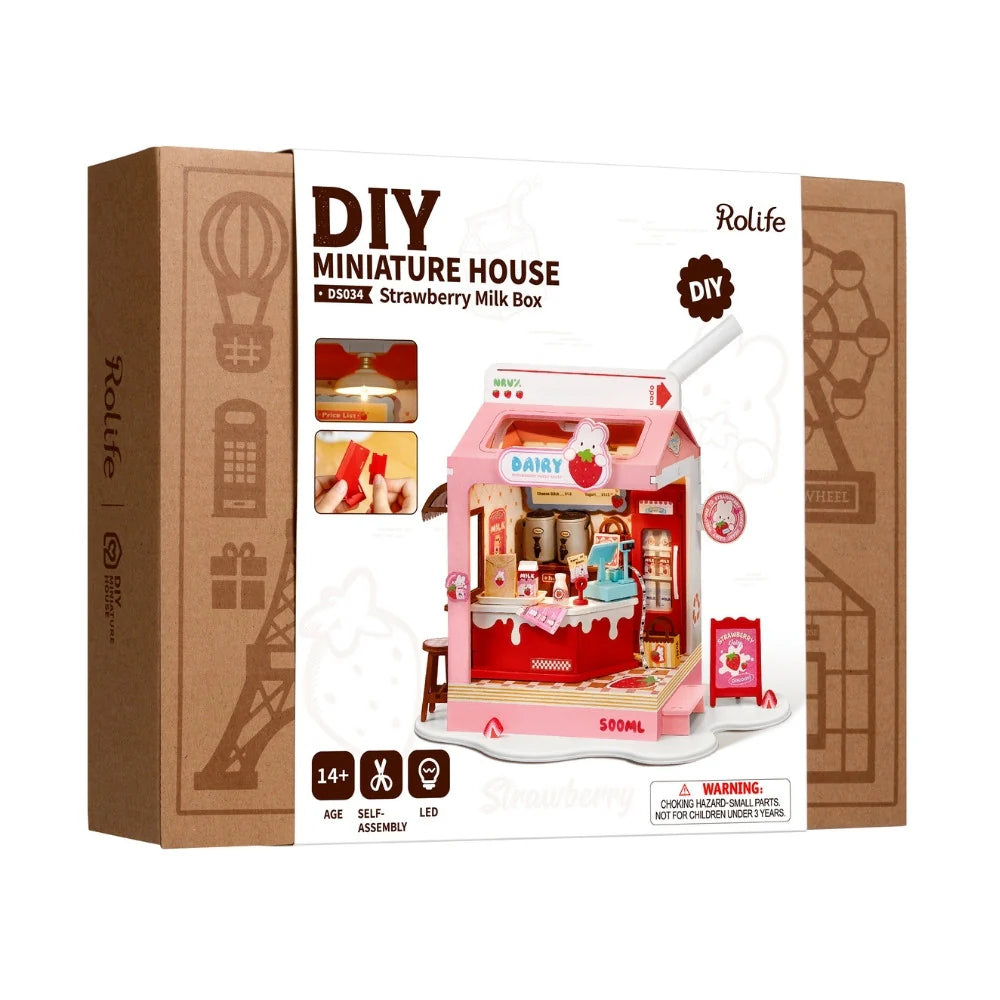 Miniatuurhuisje De Aardbeienzuivelfabriek-12