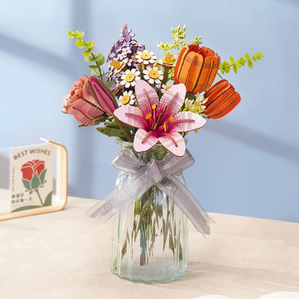 Oranje tulp 3D puzzel-11