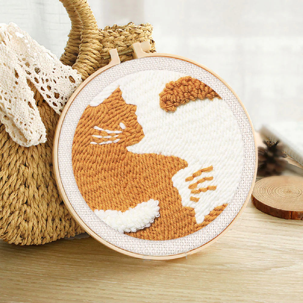 Punch Naald Abstracte kat