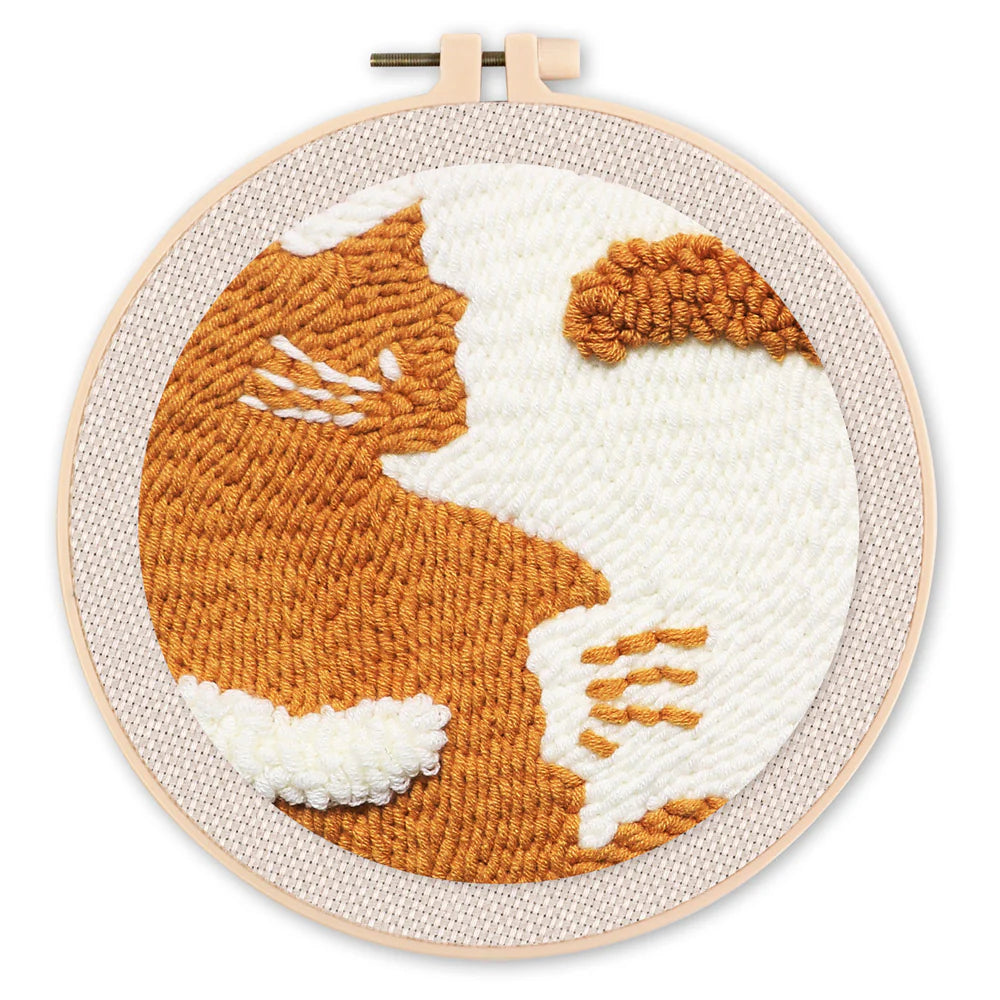 Punch Naald Abstracte kat