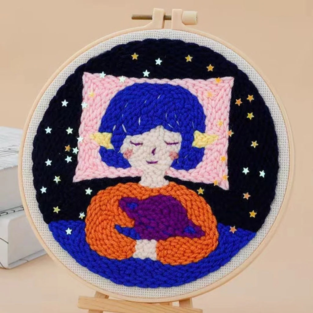 Punch Naald Dromende vrouw