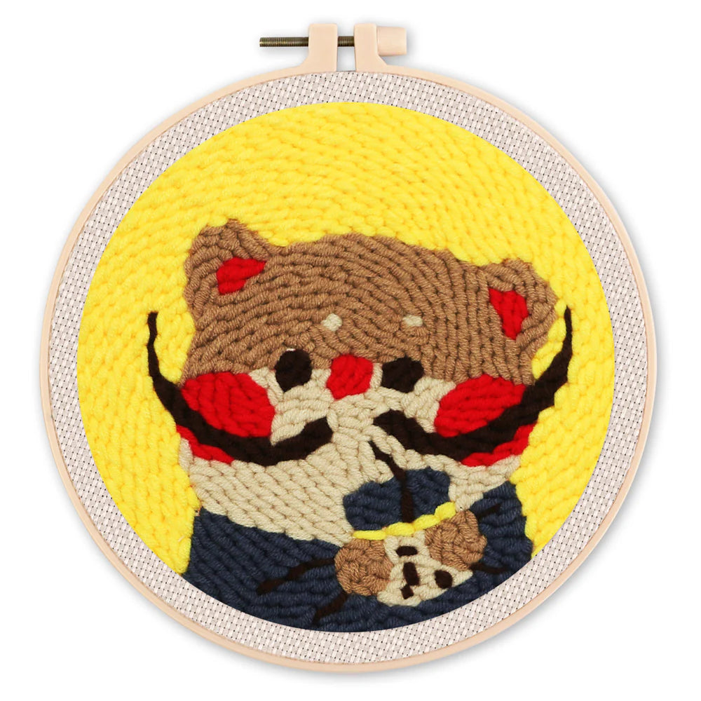 Punch Naald Kat met grote snorharen