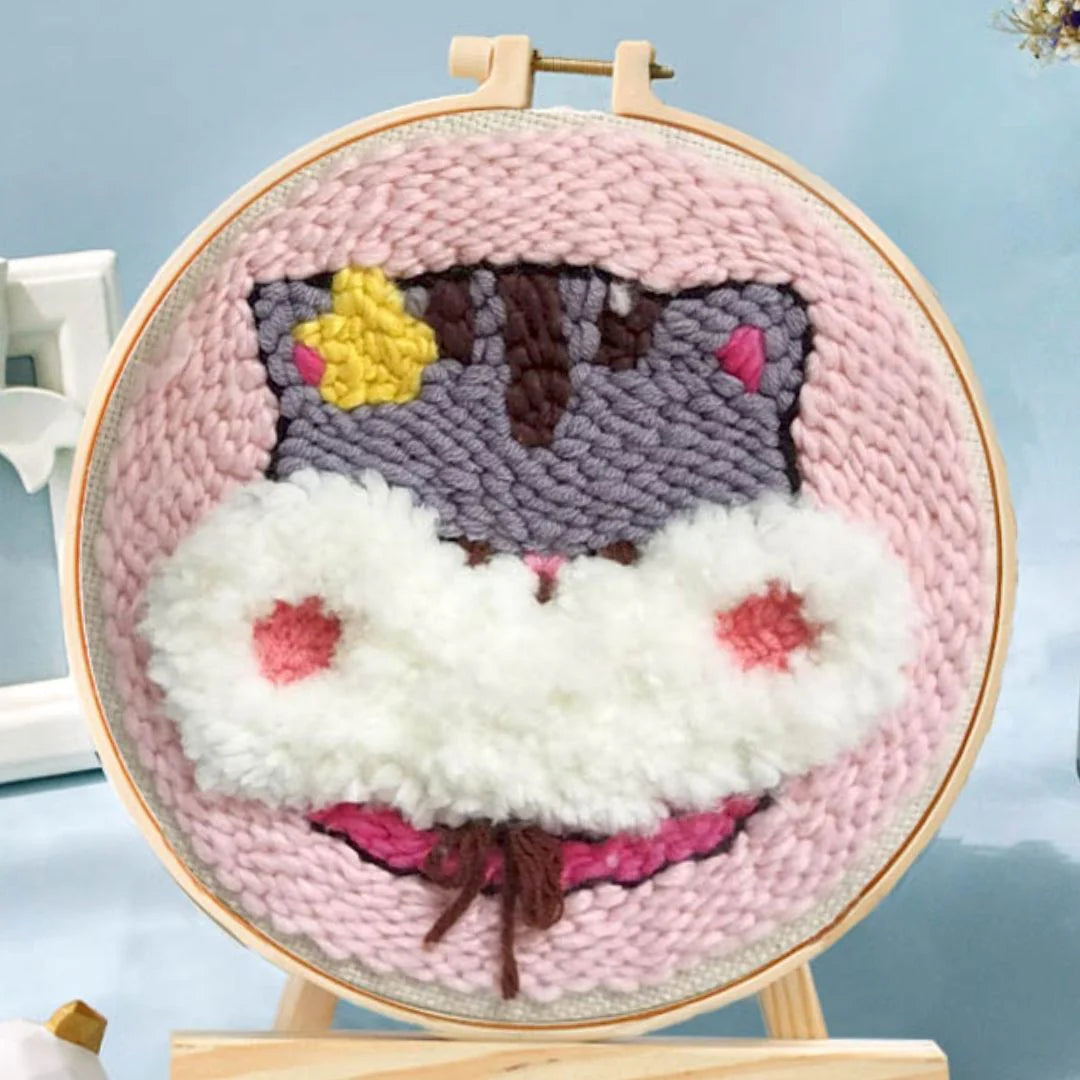 Punch Naald Lachend nijlpaardenhoofd