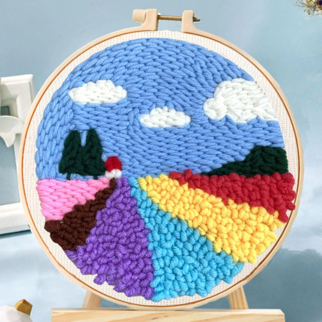 Punch Naald Lavendelveld