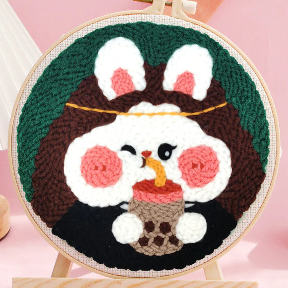 Punch Naald Mama Konijn en Chocolade