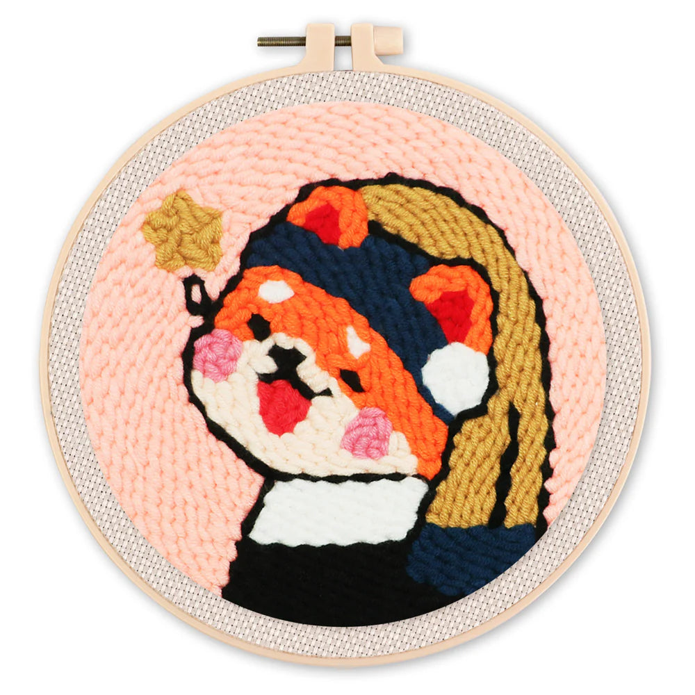 Punch Naald Meisje met de parel