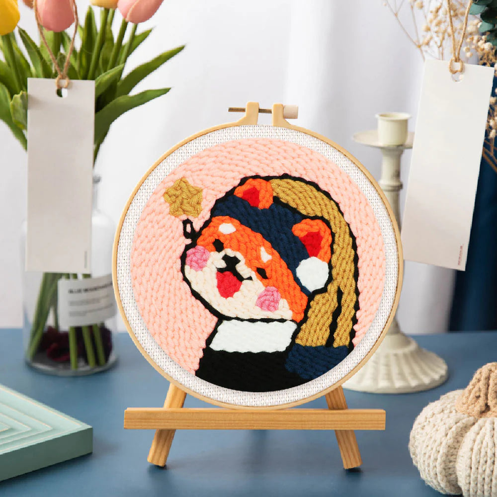 Punch Naald Meisje met de parel