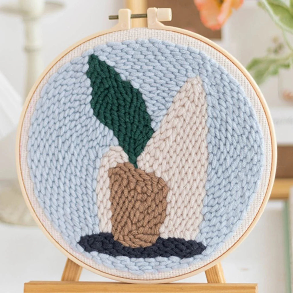 Punch Naald Plant in een pot