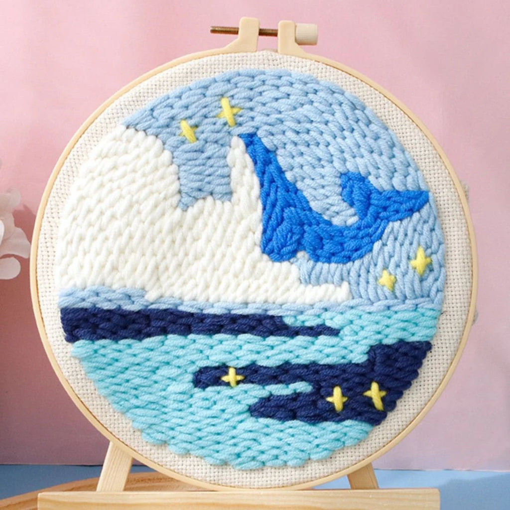 Punch Naald Walvis springt uit het water