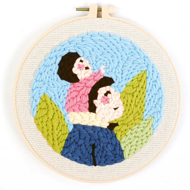 Punch Naald Vader en dochter