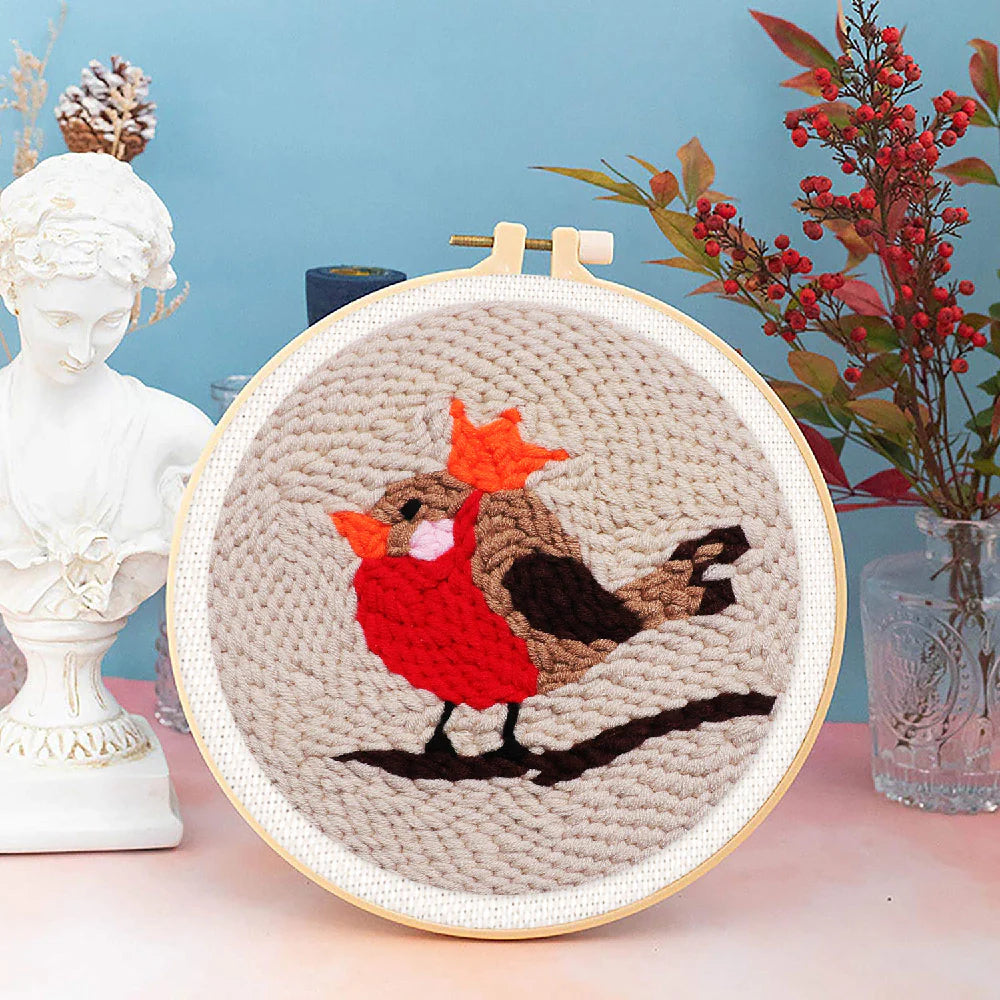 Punch Naald Vogel Roodborstje