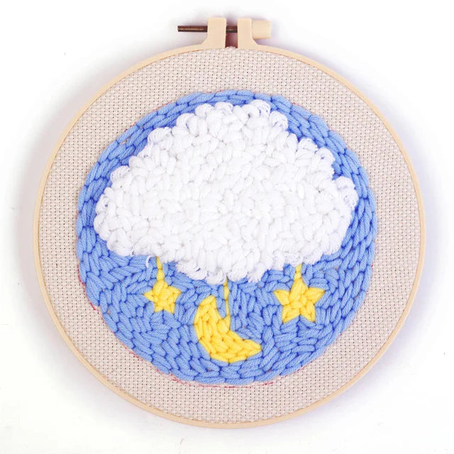 Punch Naald Witte wolk