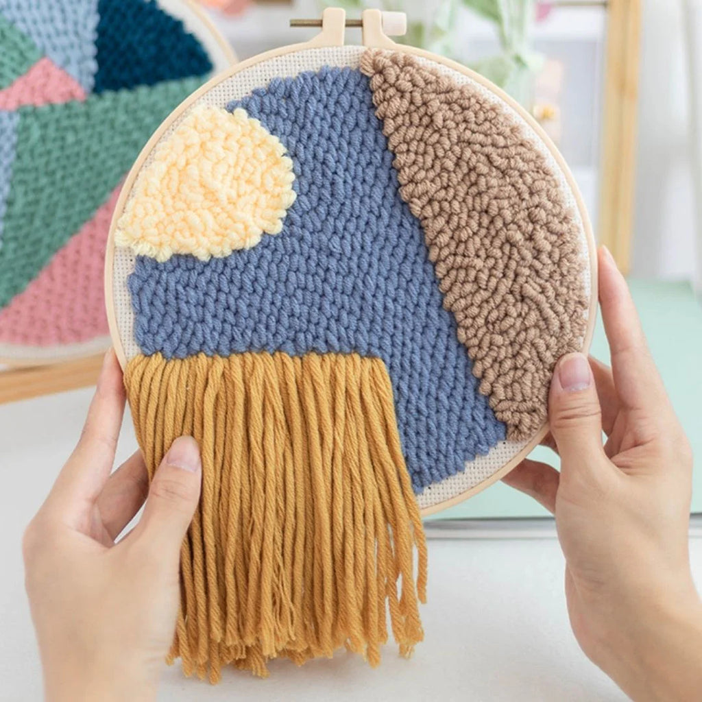 Punch Naald Wolk en korenveld