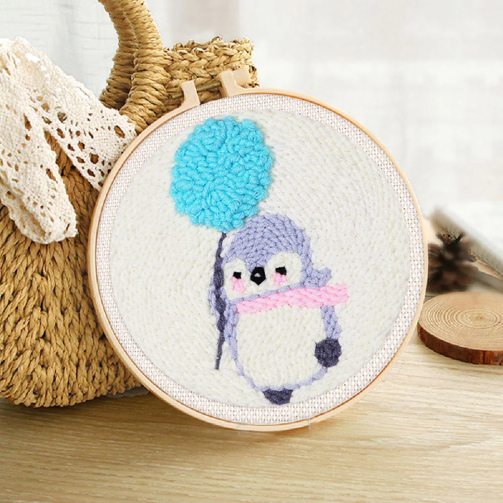 Punch Needle Egel en ballon