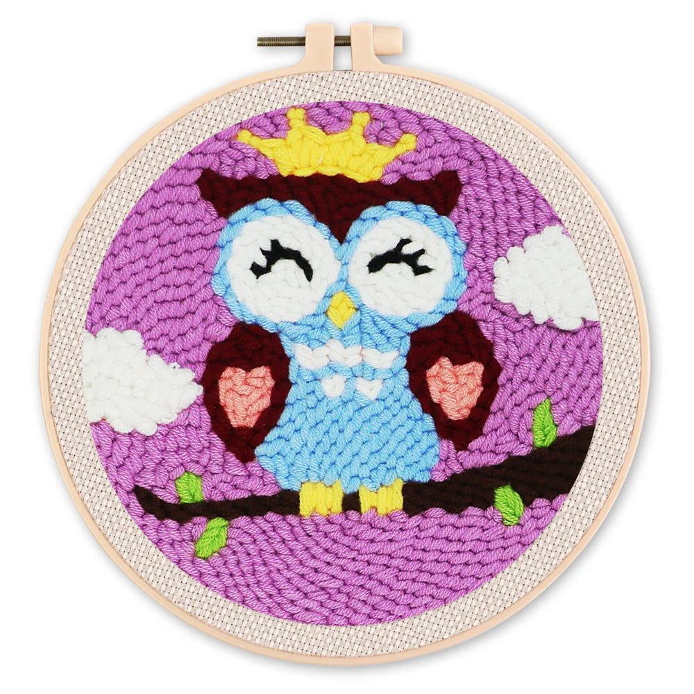 Punch Needle Slapende Uil