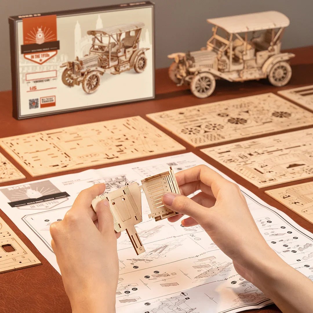 Puzzel 3D Klassieke Auto-2-4