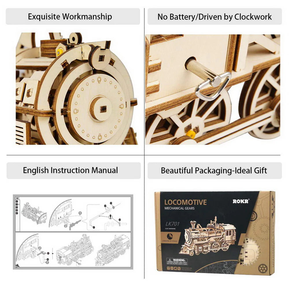 Puzzel 3D Locomotief-8