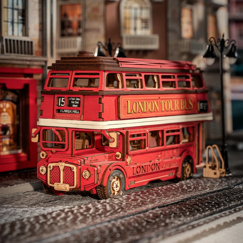 Puzzel 3D Londen Toeristenbus-1
