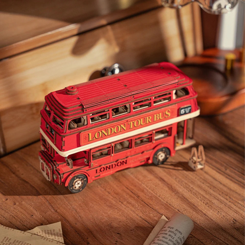 Puzzel 3D Londen Toeristenbus-11