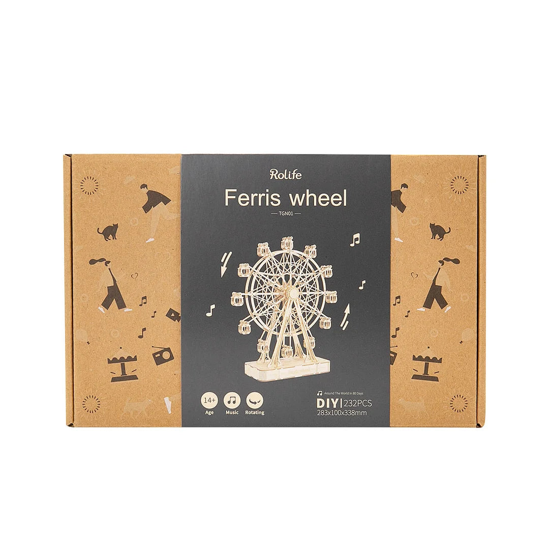 Puzzel 3D Muziekdoos Reuzenrad-5