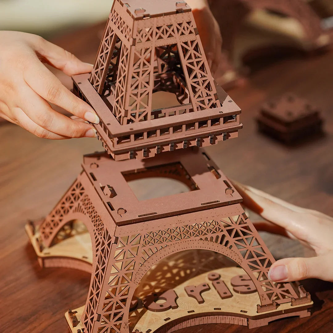 Puzzel 3D Nacht van de Eiffeltoren-4