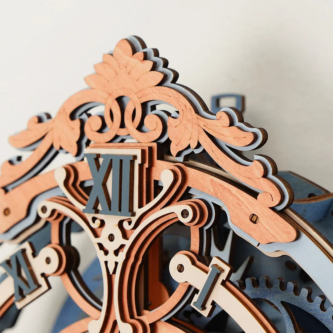 Puzzel 3D Romantische wandklok-3