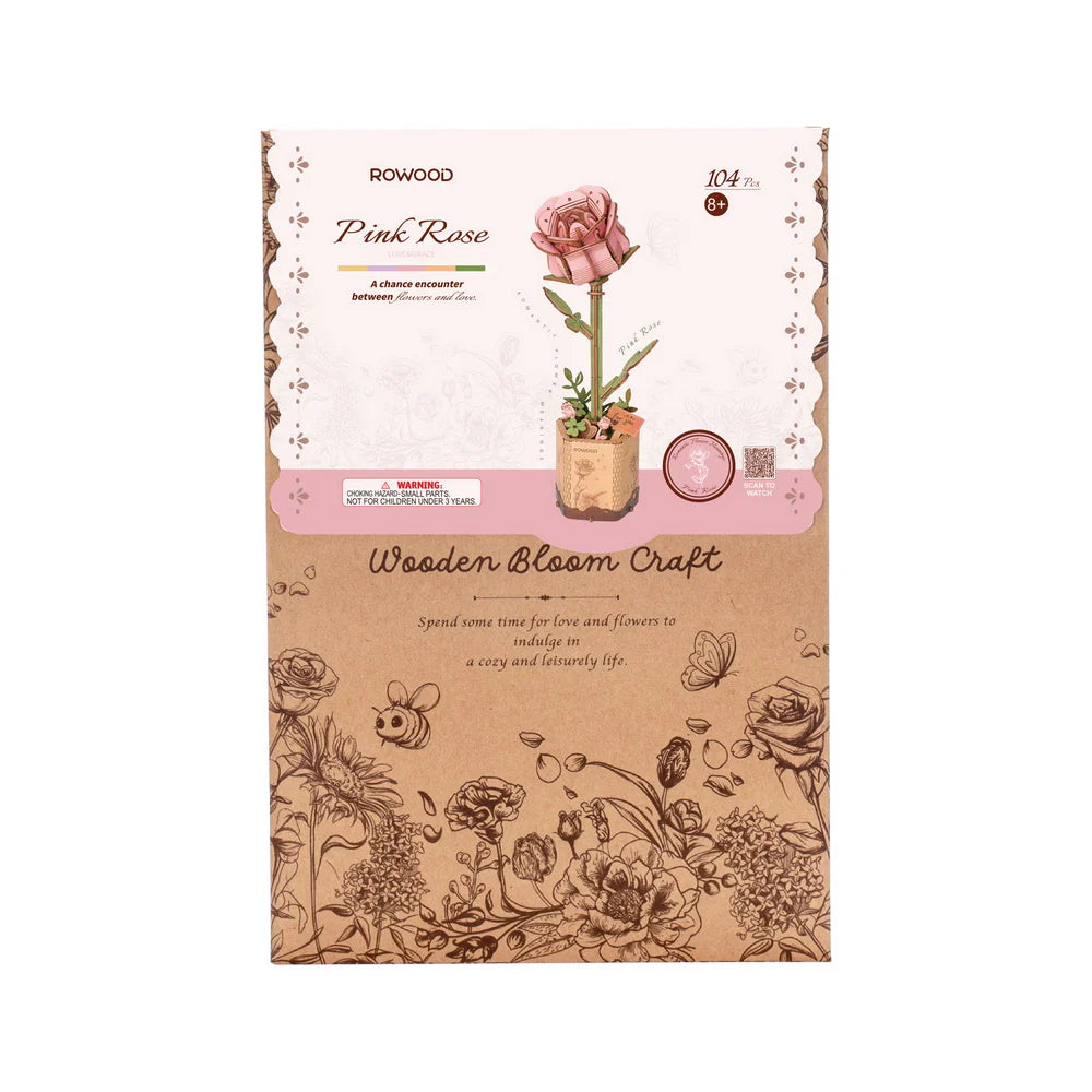 Puzzel 3D Roze roze-3