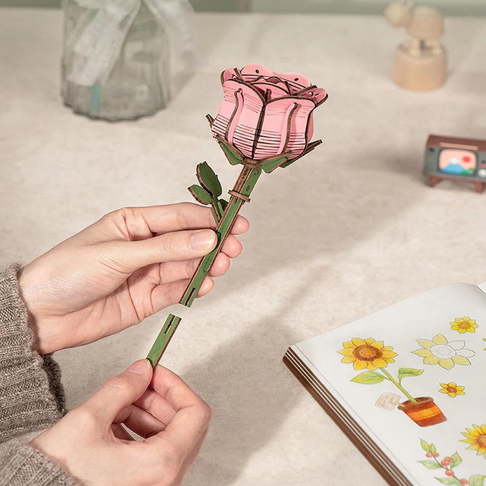 Puzzel 3D Roze roze-6