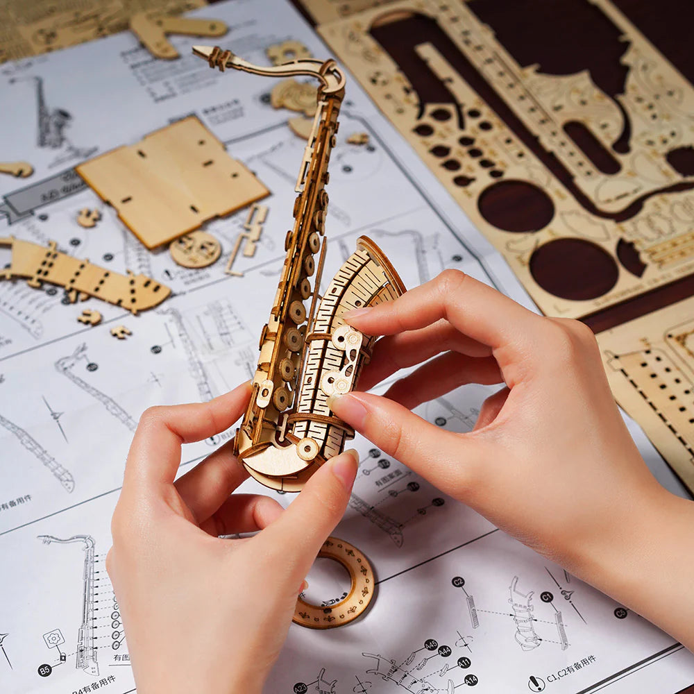 Puzzel 3D Saxofoon-7
