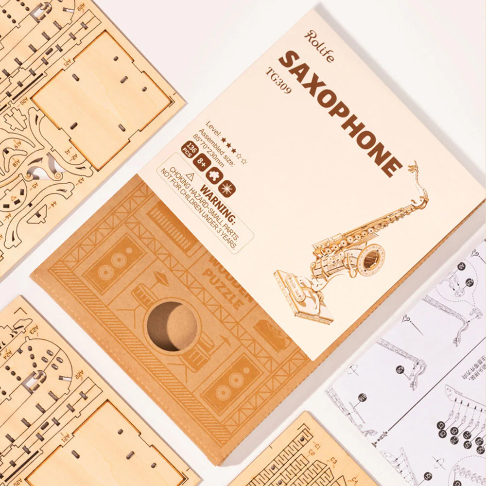 Puzzel 3D Saxofoon-9