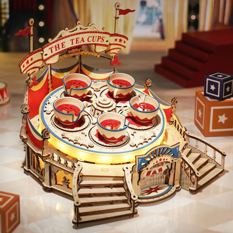 Puzzel 3D Tilt-A-Whirl draaimolen-1