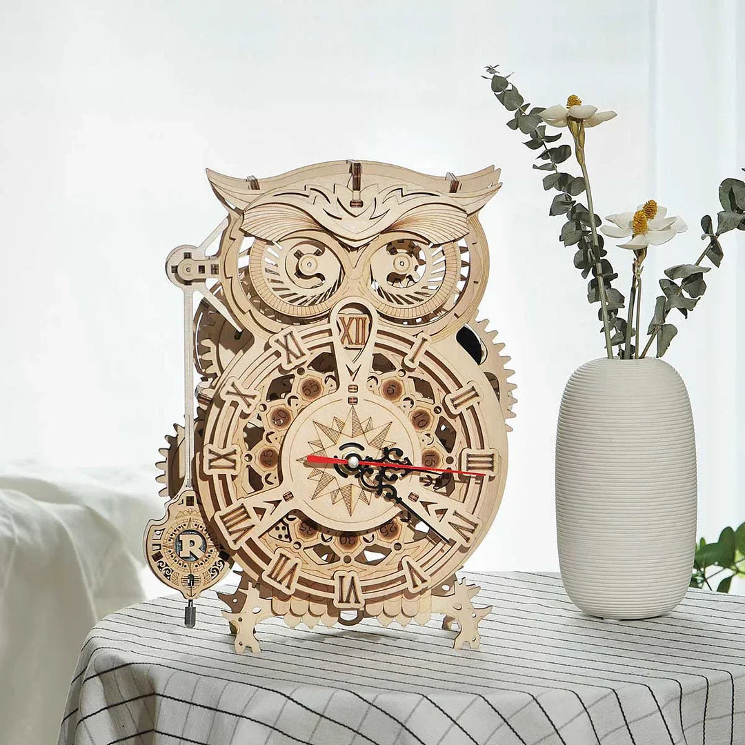 Puzzel 3D Uil Klok-1