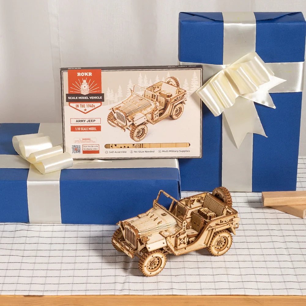 Puzzel 3D Veldvoertuig van het leger-10
